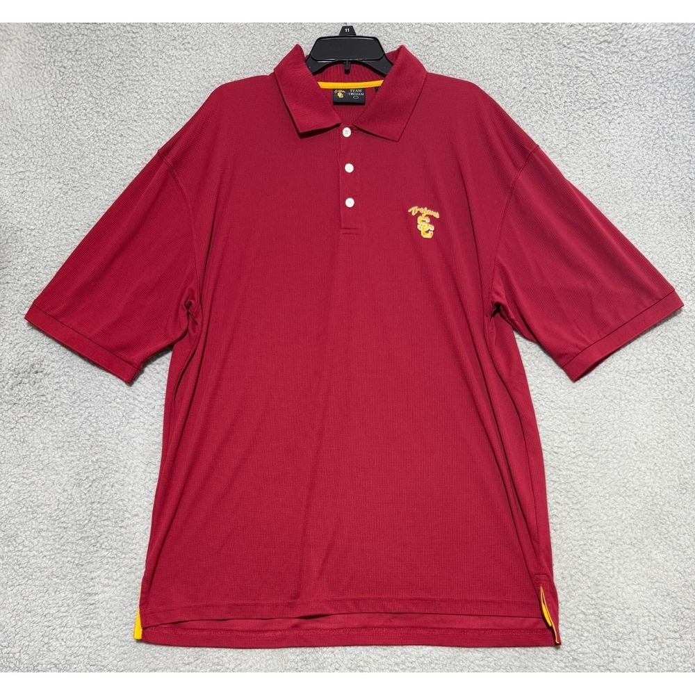 USC Trojans Team Trojan polo shirt Mens Size 2XL